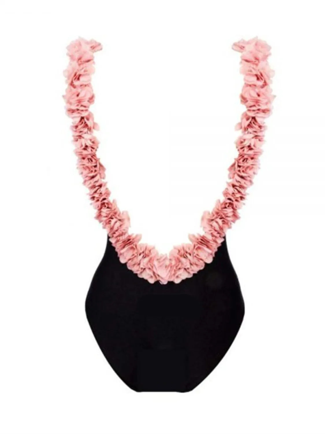 Discover the Backless Petal Strap Parent-Child Swimsuit, perfect for stylish mother-daughter beach days.