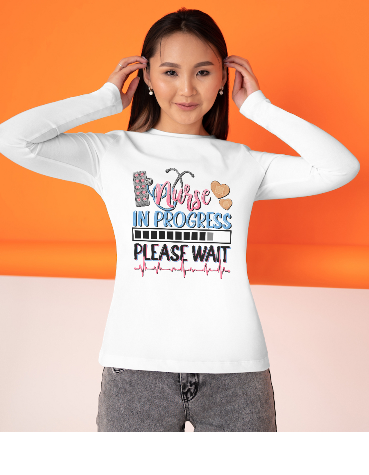 Nurse In Progress Long Sleeve T-Shirt