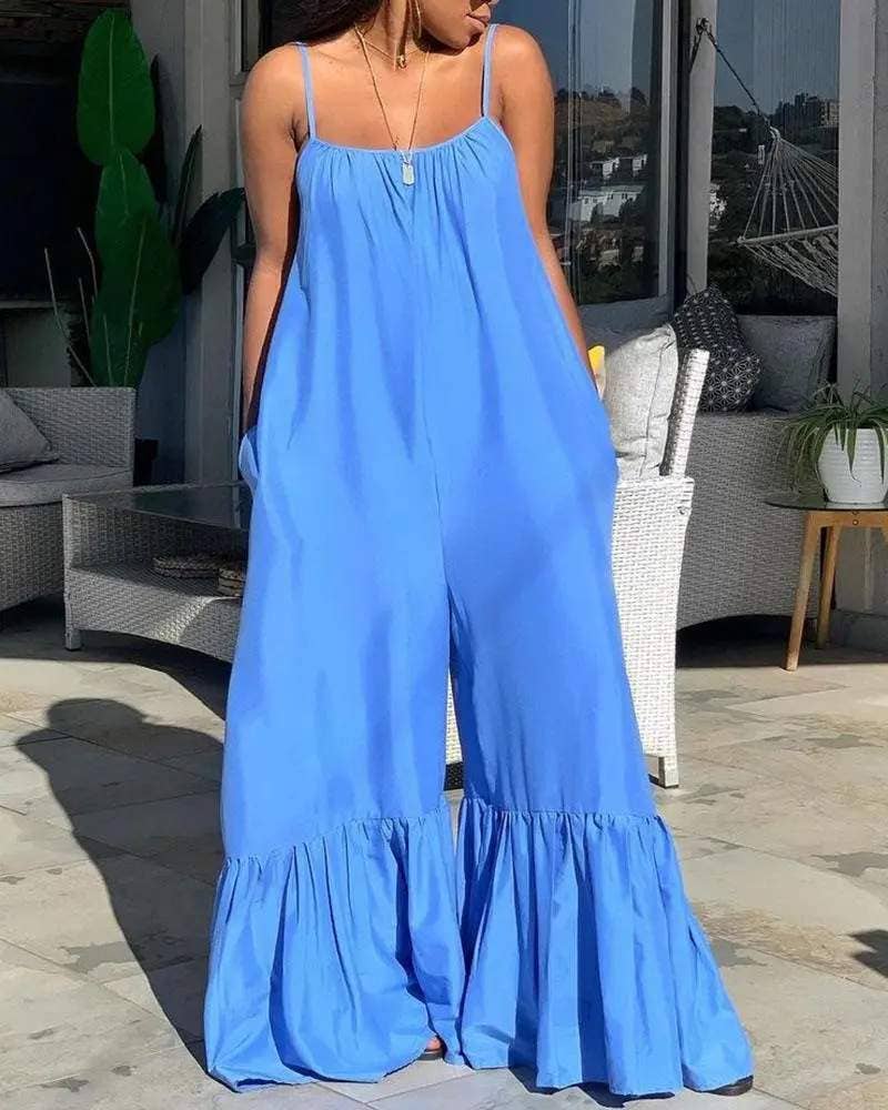 Sleeveless Bootcut Jumpsuit