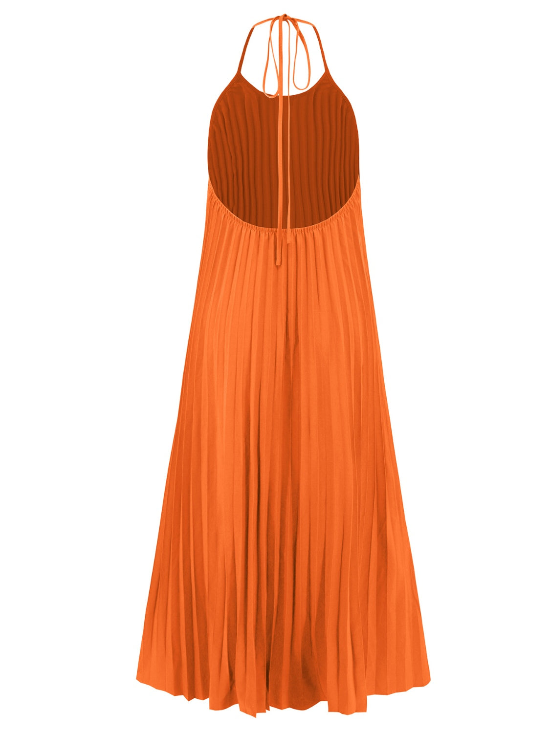 Pleated Halter Neck  Dress