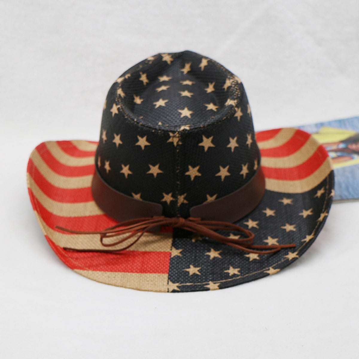 US Flag Print Cloth Hat