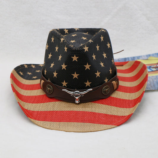 US Flag Print Cloth Hat