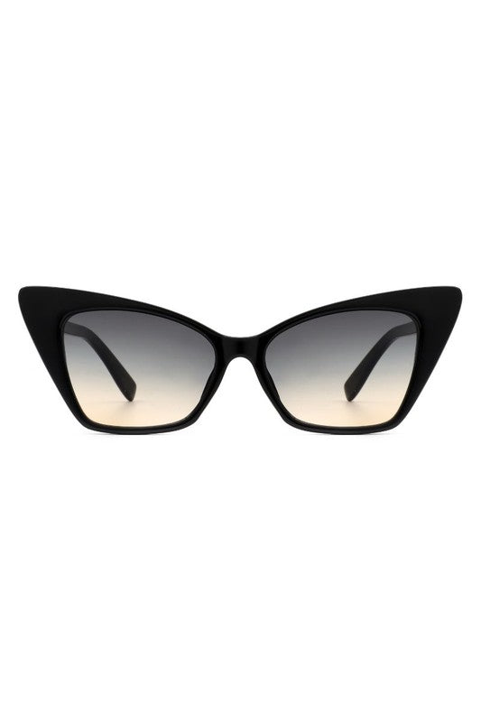 Sunglasses with Retro Square Cat Eye Frame.