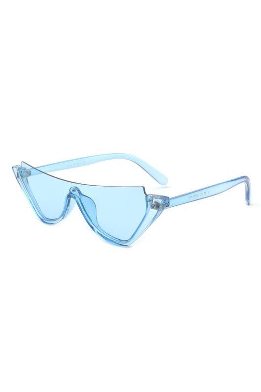 Retro Half Frame Cat Eye Sunglasses