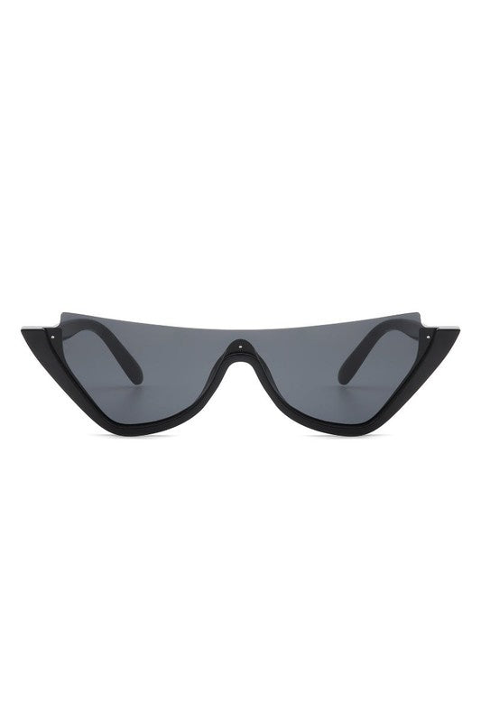 Retro Half Frame Cat Eye Sunglasses