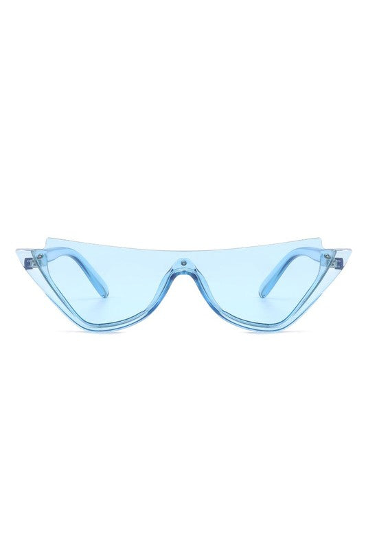 Retro Half Frame Cat Eye Sunglasses