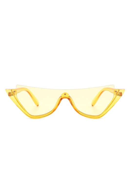 Retro Half Frame Cat Eye Sunglasses