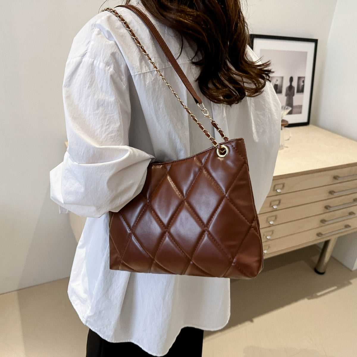 Stylish PU Leather Shoulder Bag