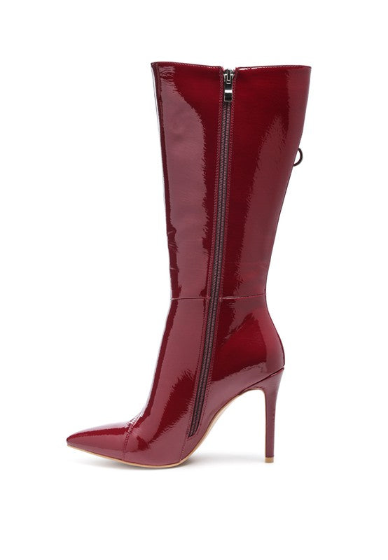 Calf Boot with Zipper Detail