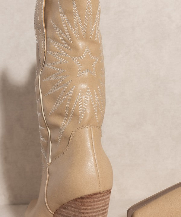 Bohemian- Starburst Embroidery Boots