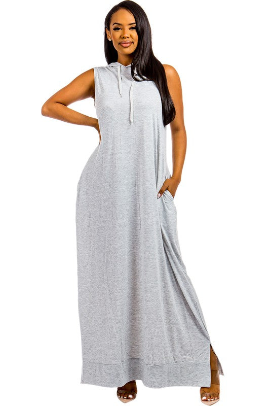 Hooded Maxi Dress – Bea Chic Boutique