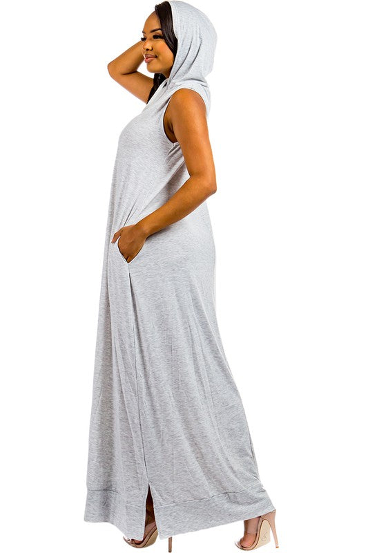 Hooded Maxi Dress – Bea Chic Boutique