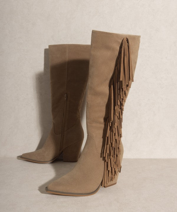 Bohemian - Knee-High Fringe Boots