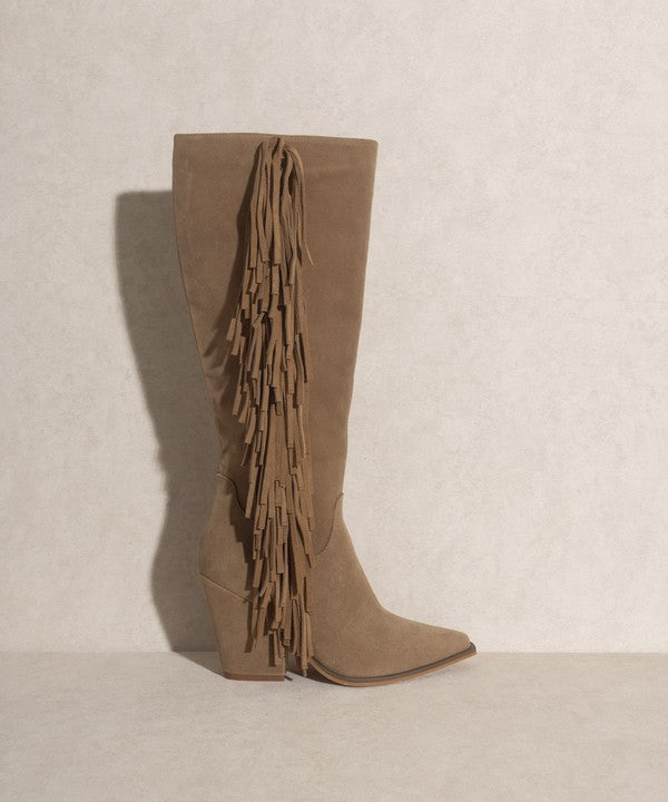 Bohemian - Knee-High Fringe Boots