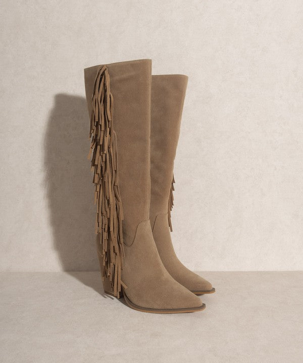 Bohemian - Knee-High Fringe Boots