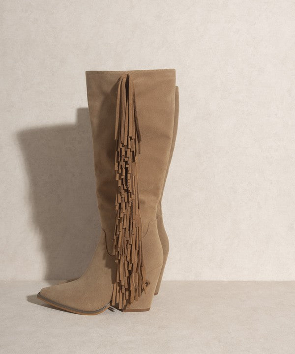 Bohemian - Knee-High Fringe Boots