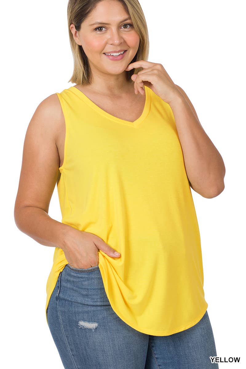 Sleeveless V-Neck Top