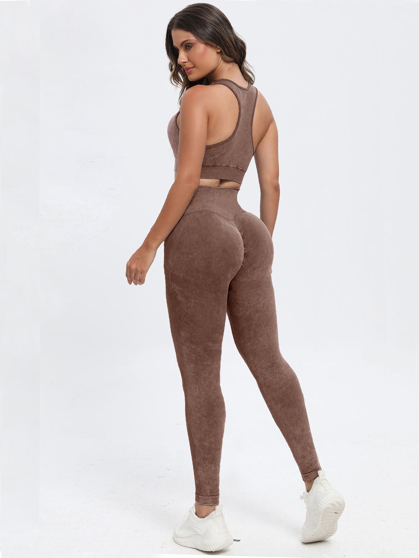 Elevate Your Active Style with Wide Strap Scoop Neck Top and Pants Set