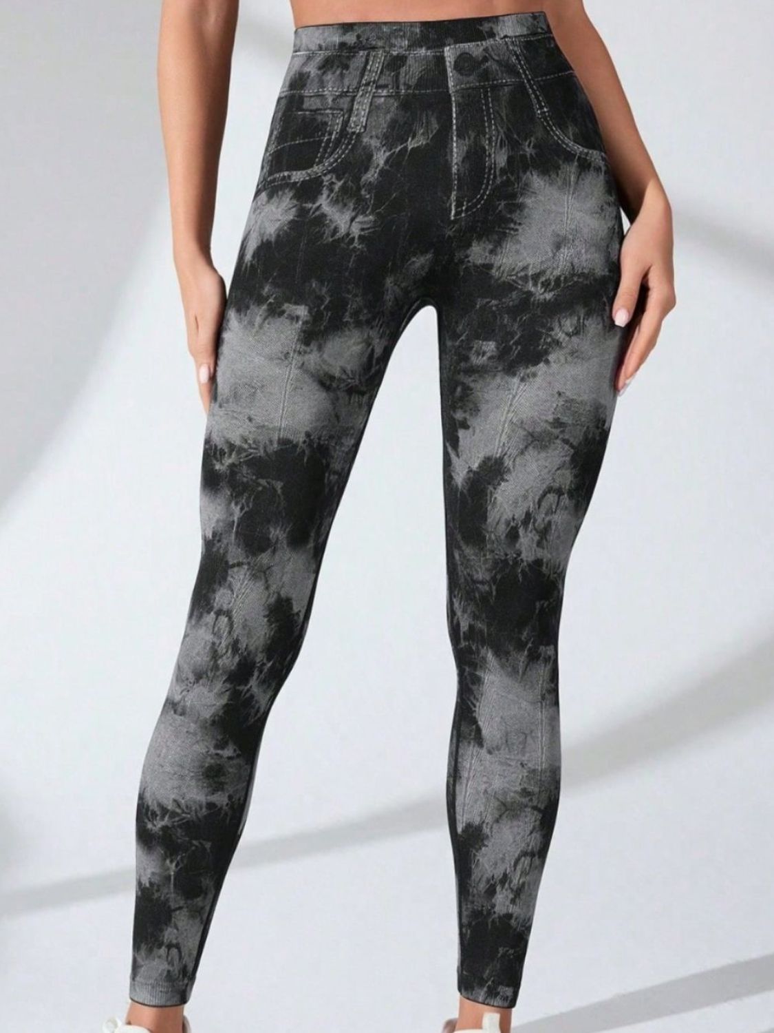 Groovy Tie-Dye High Waist Leggings with Pockets