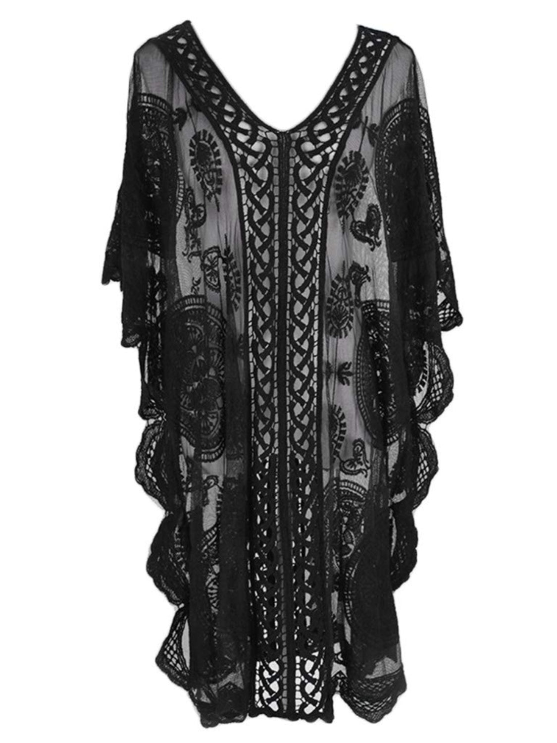 Lace V-Neck Cover-Up