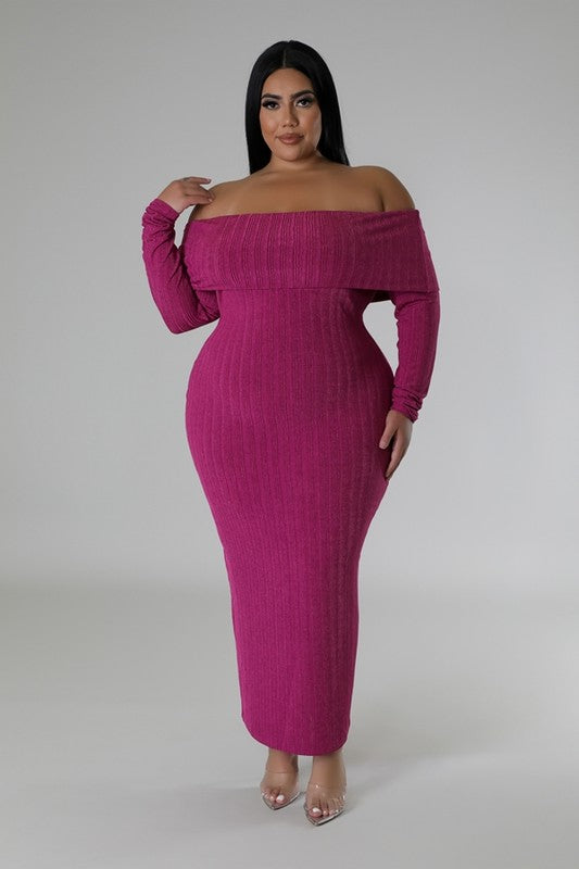 Strapless Long Sleeve Off-the-Shoulder Dress "PRE-ORDER"