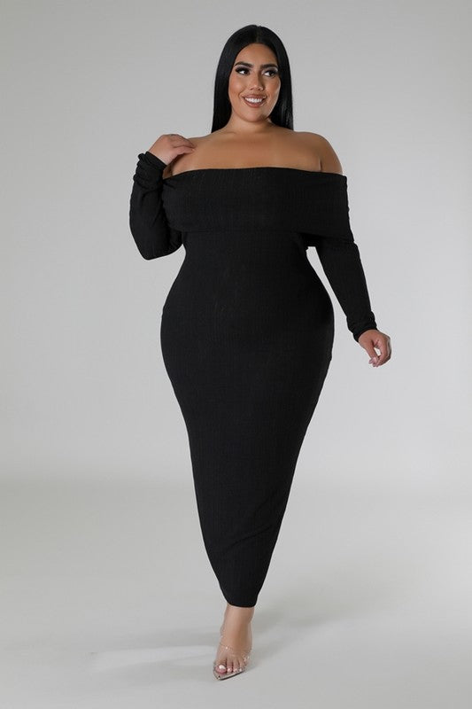 Strapless Long Sleeve Off-the-Shoulder Dress "PRE-ORDER"