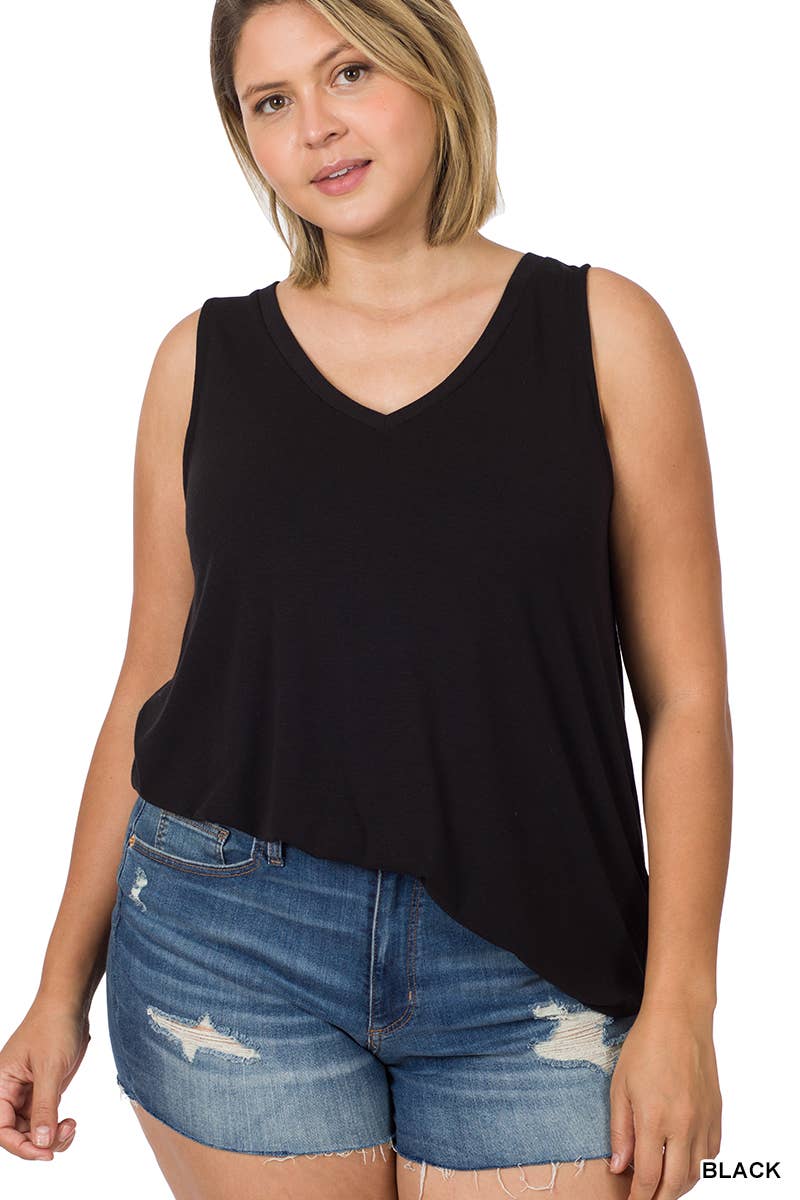 Sleeveless V-Neck Top