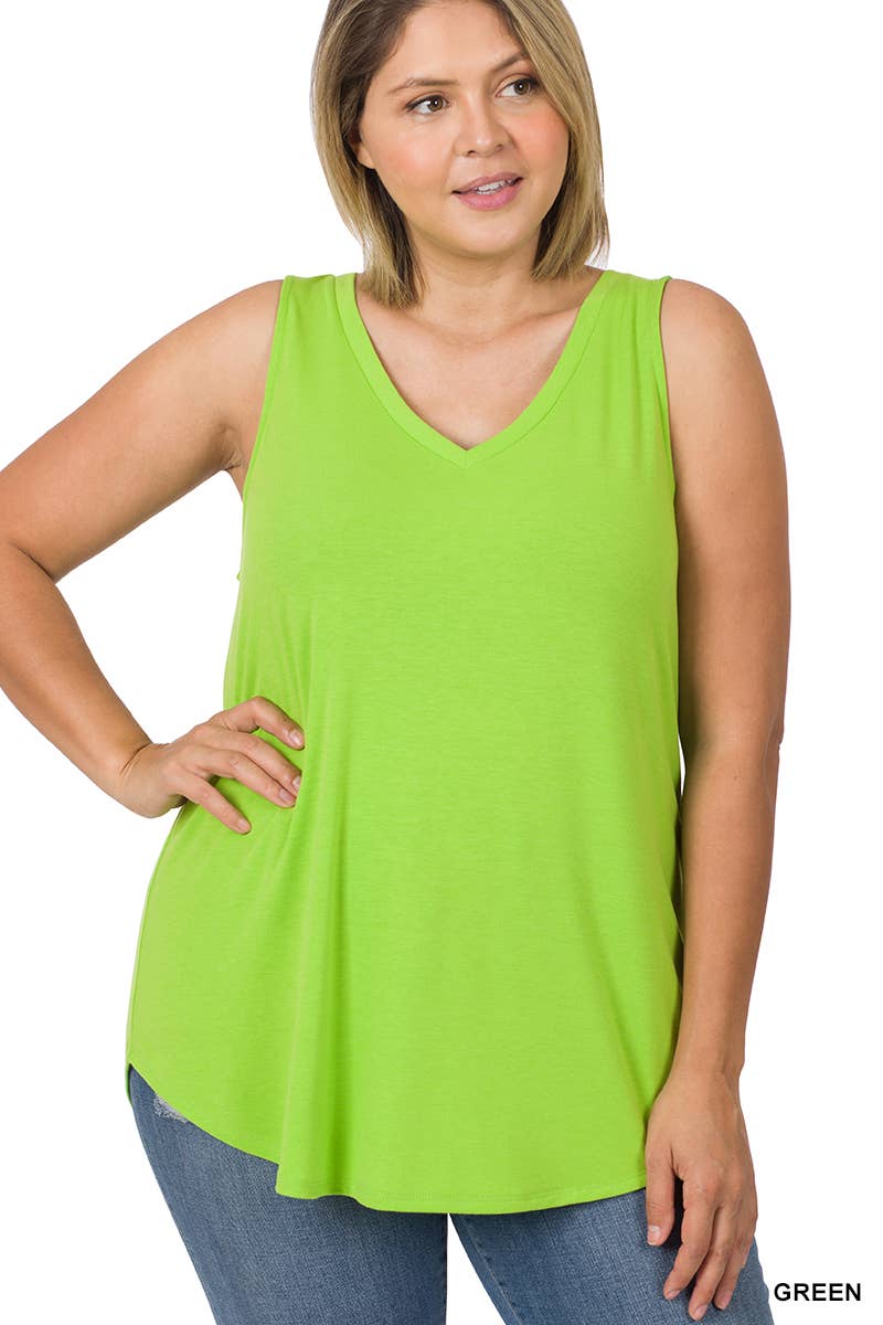 Sleeveless V-Neck Top