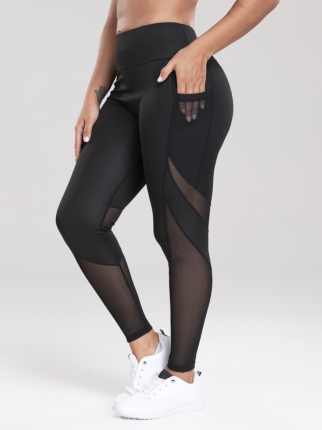 Active High Waist Leggings with Convenient Pockets