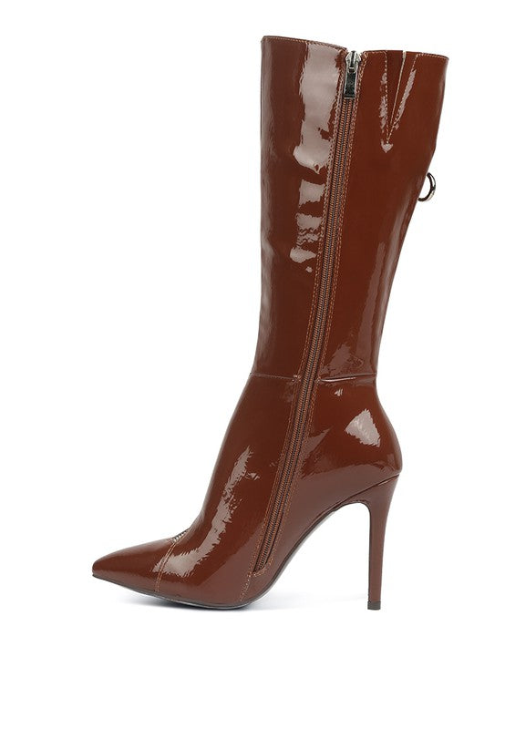 Calf Boot with Zipper Detail