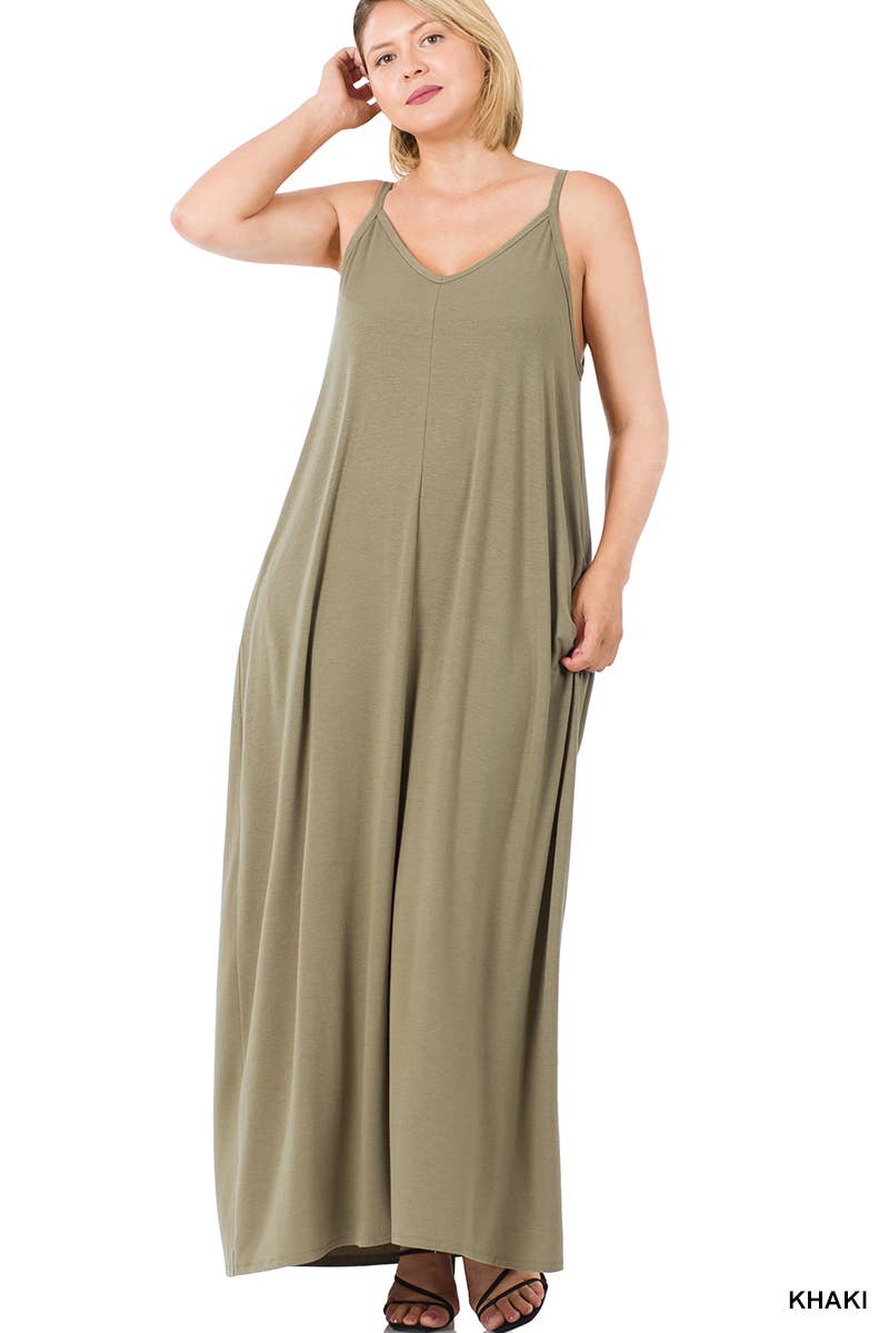 Maxi Dress w/adjustable Strap