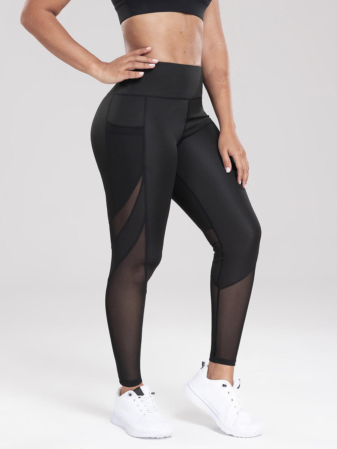 Active High Waist Leggings with Convenient Pockets