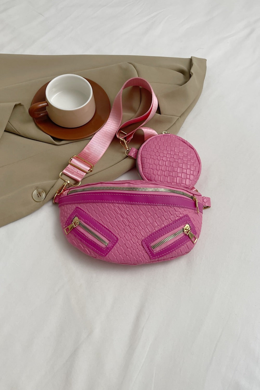 Stylish PU Leather Crossbody Bag with Bonus Coin Purse