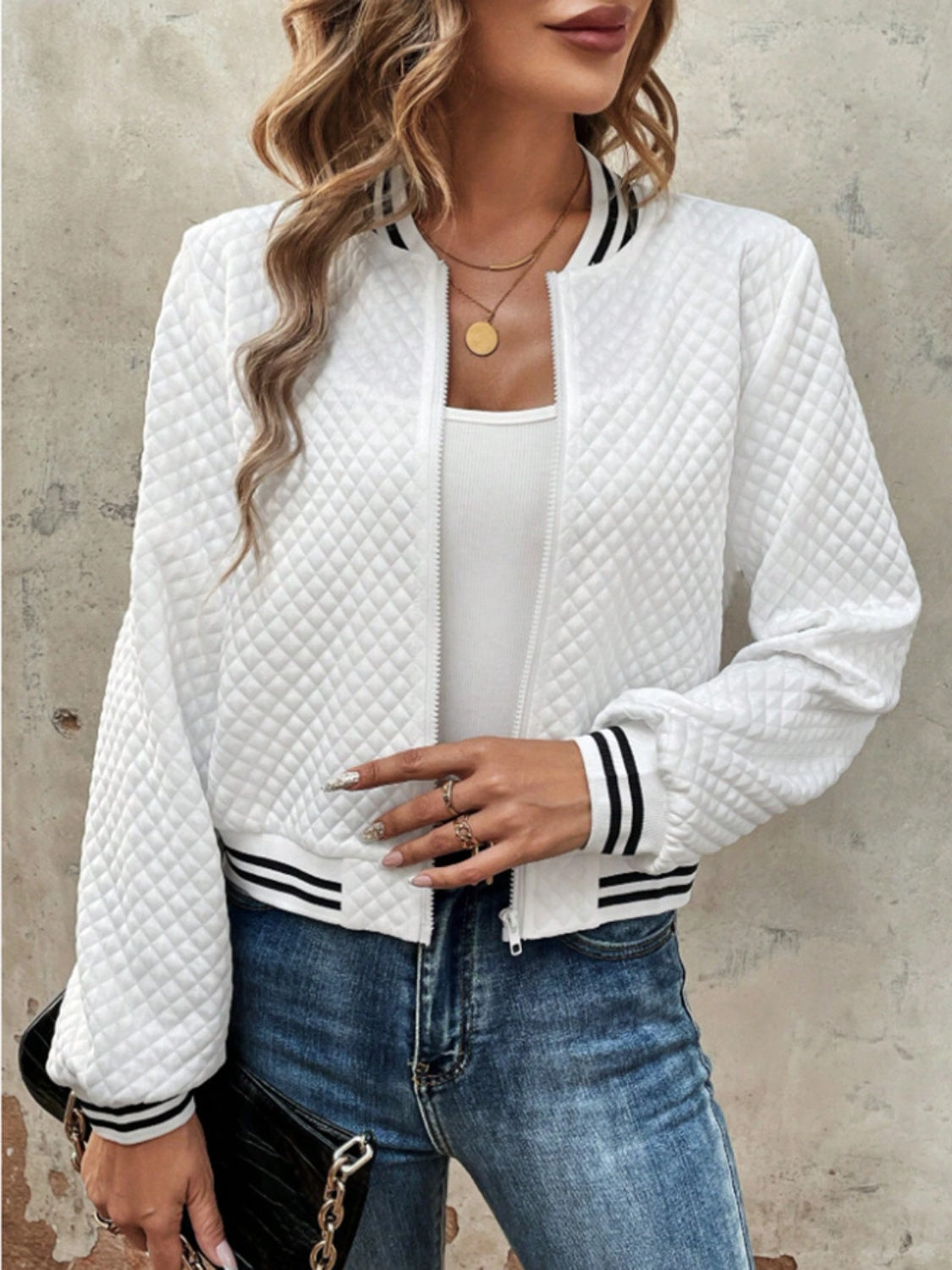 Lightweight Long Sleeve Zip Jacket