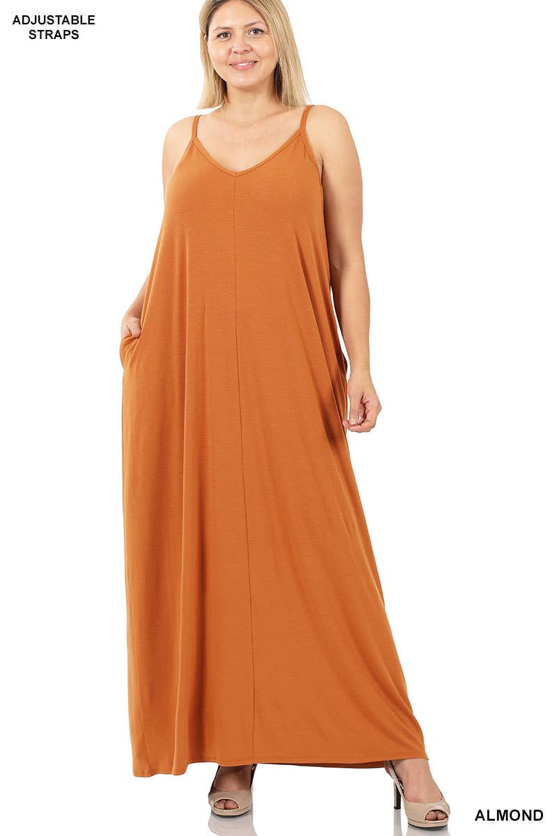 Maxi Dress w/adjustable Strap