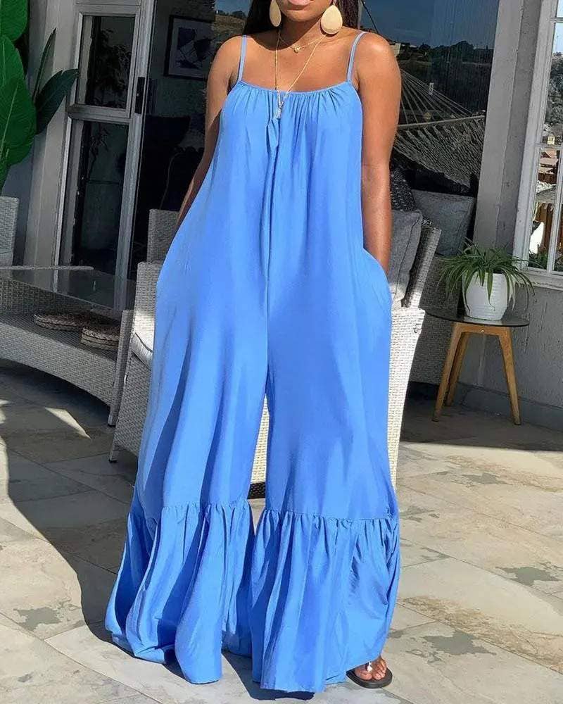 Sleeveless Bootcut Jumpsuit