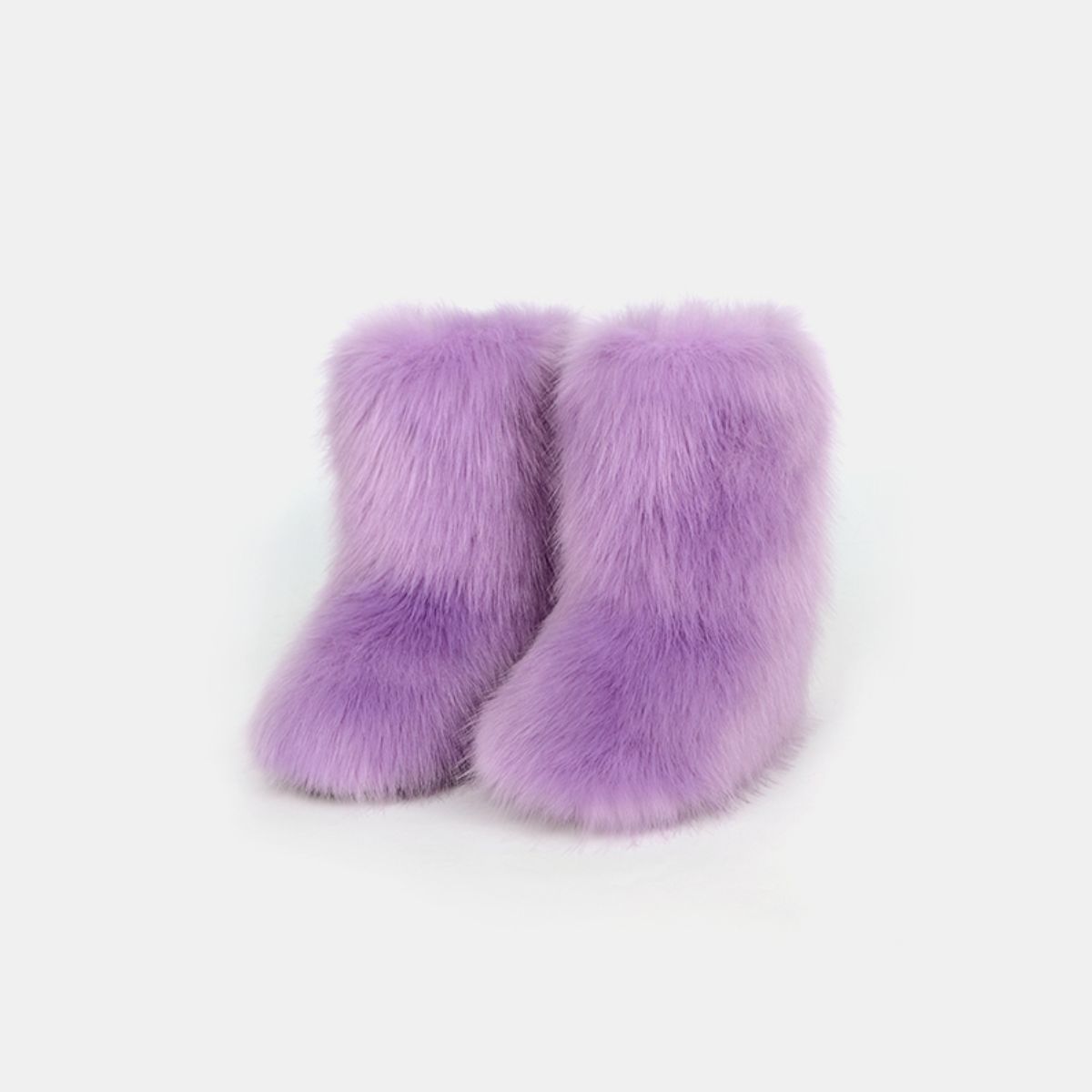 Cozy Thermal Fuzzy Flat Platform Boots