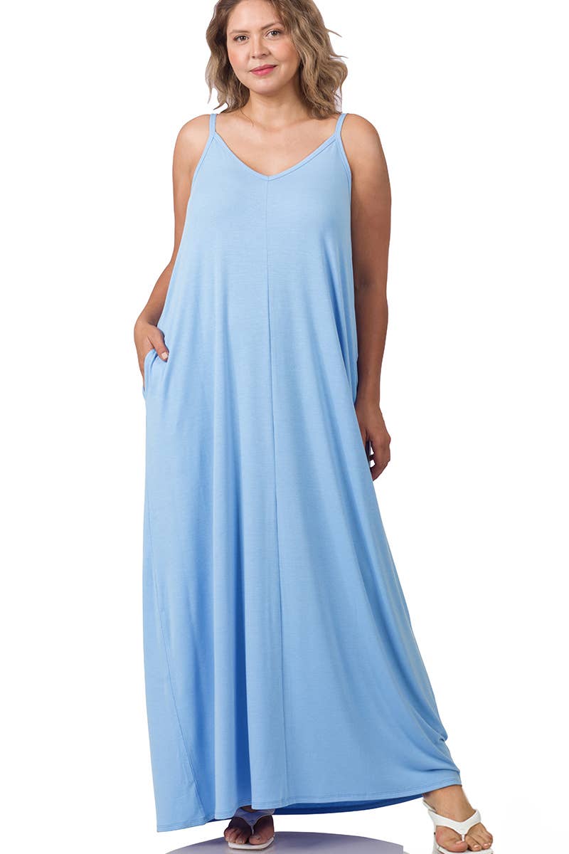 Maxi Dress w/adjustable Strap