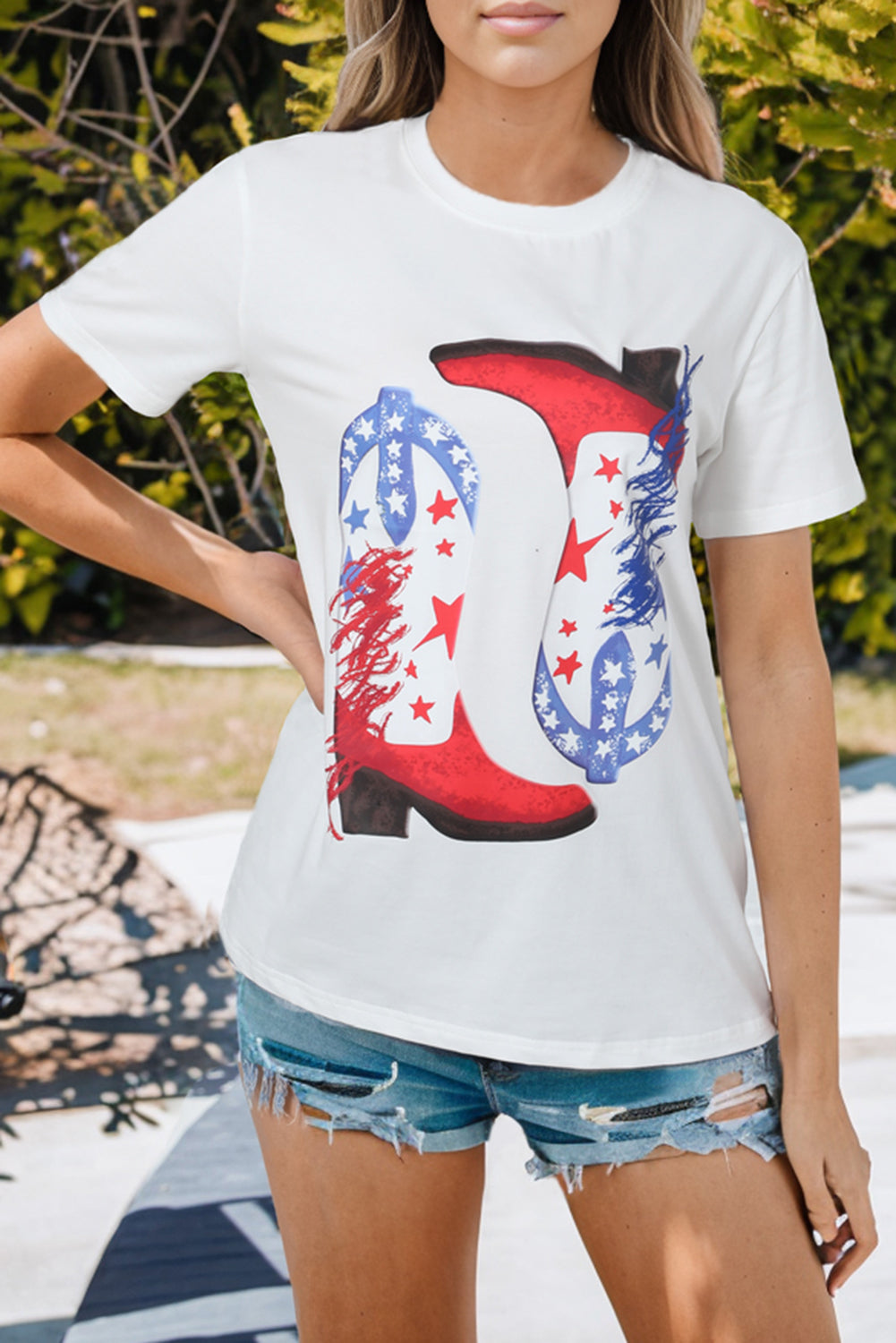 Stellar Western Boots Printed T-Shirt
