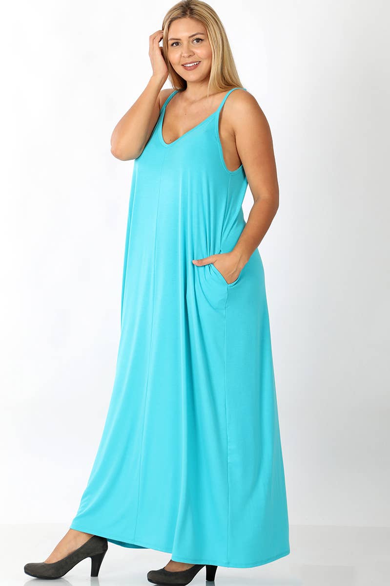 Maxi Dress w/adjustable Strap