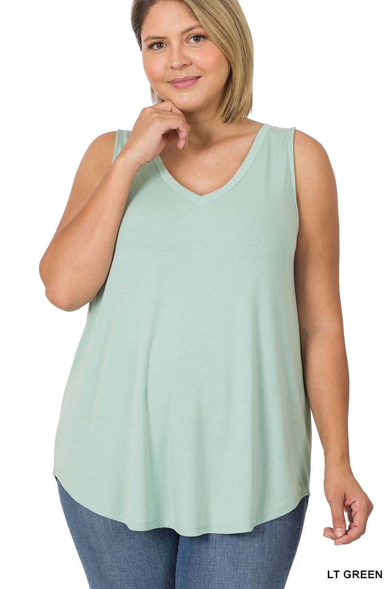 Sleeveless V-Neck Top