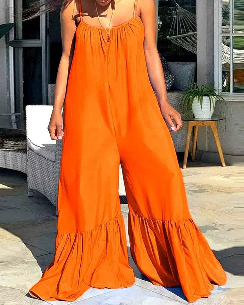 Sleeveless Bootcut Jumpsuit