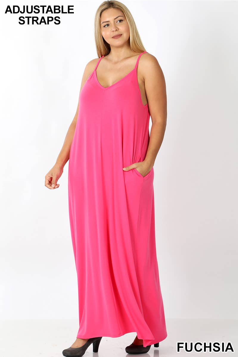 Maxi Dress w/adjustable Strap