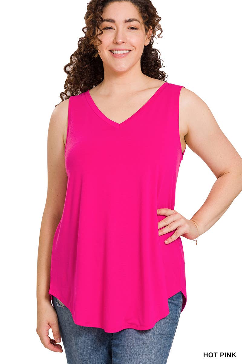 Sleeveless V-Neck Top