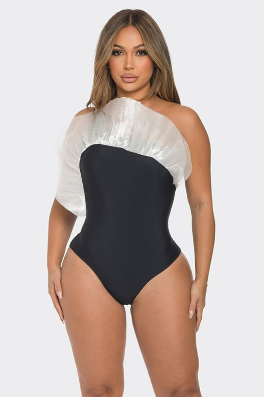 Elegant One Shoulder Bodysuit