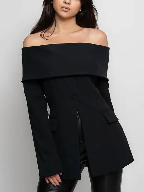 Off The Shoulder Blazer