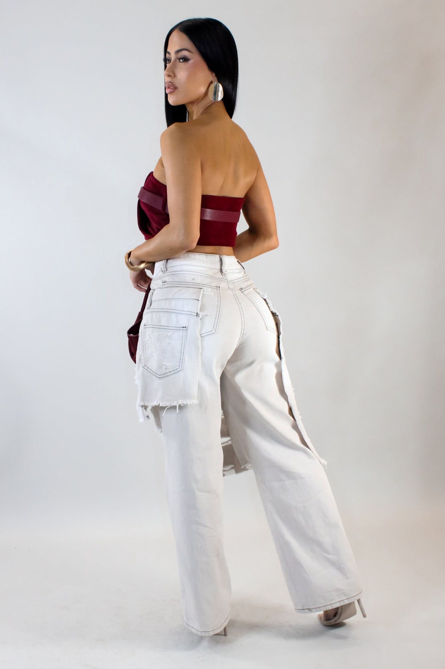 Chic Chaos - Cream Denim