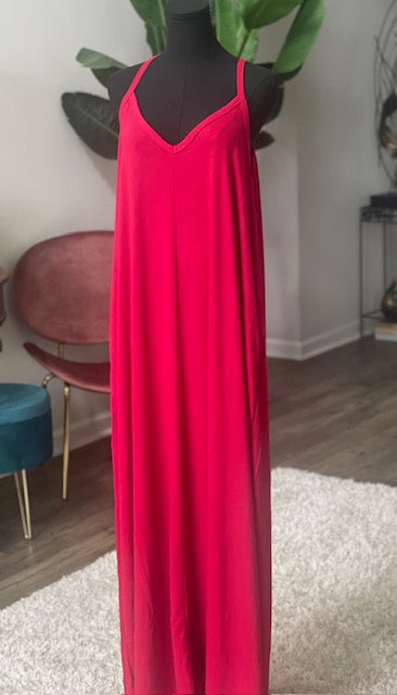 Maxi Dress w/adjustable Strap