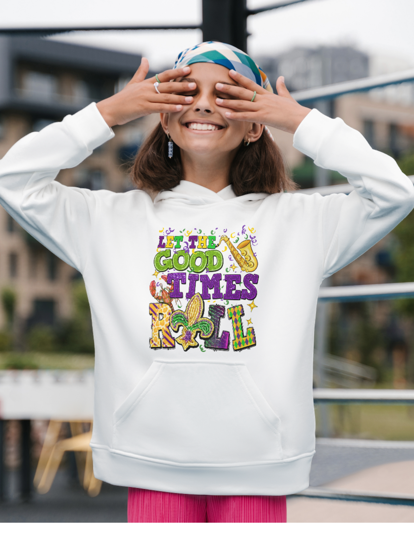 Let The Good Times Roll Short Mardi Gras Shirt-Long Sleeve