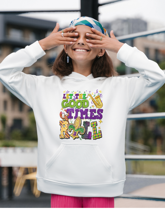 Let The Good Times Roll Short Mardi Gras Shirt-Long Sleeve